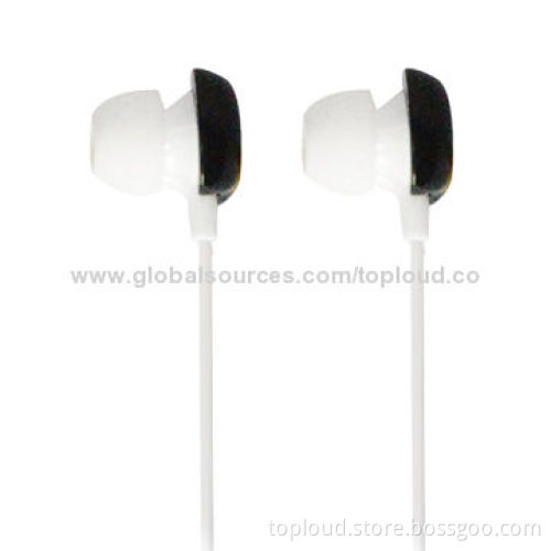 Noise-cancelling Earphones with 3.5mm Stereo Plug/Fashionable Jewel, Available in Various Colors
